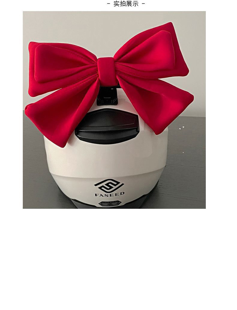 Helmet Decoration Bowknot Quick Release for Electric Motorcycle Helmet