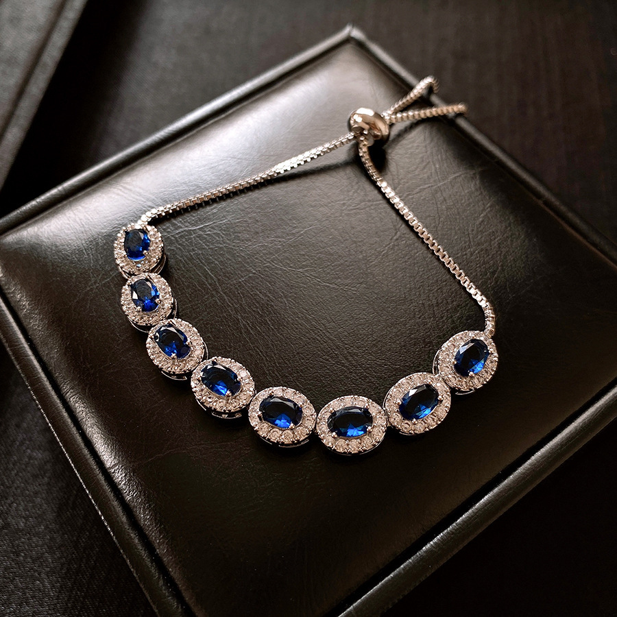 Pulsera de flores cuadrada geométrica de piedra de silicio lujosa pulsera de alta calidad temperamento exquisito personalidad joyas al por mayor