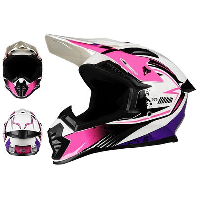Motosiklet kaskı (dəbilqə) Helmet for Men and Women, Electric - 601-shadow-powder-s53-54