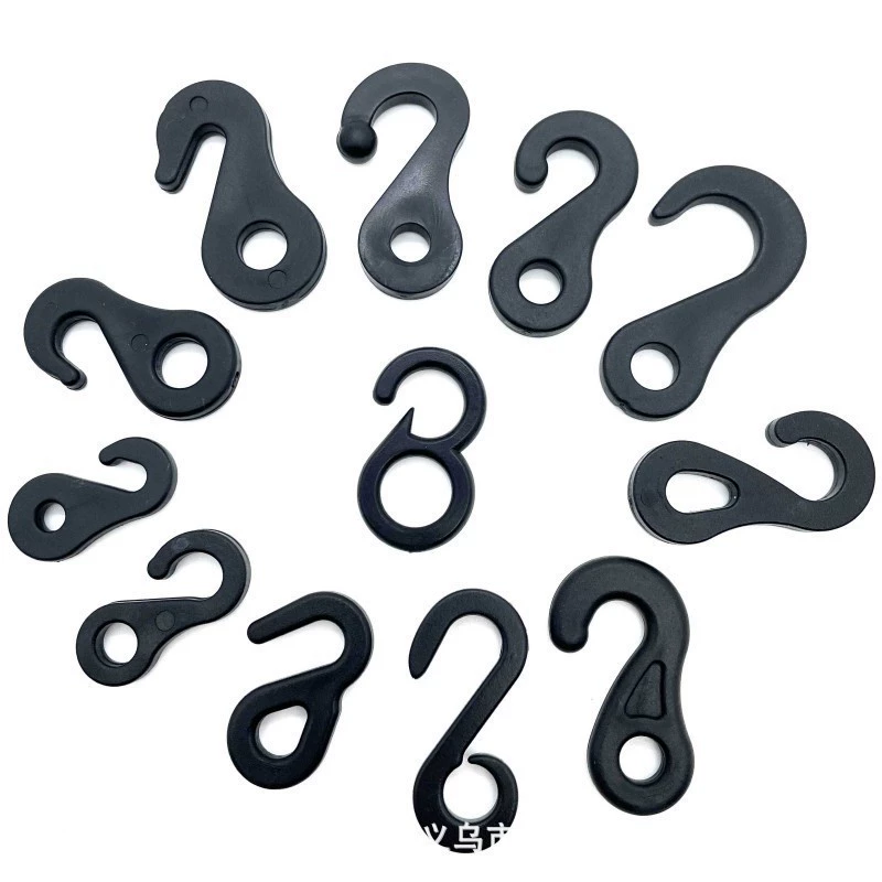 Уличная палатка S пластиковый крючок Знак вопросов S-образный пластиковый крючок для стойки Открытый крючок для палатки S-образный крючок аксессуары