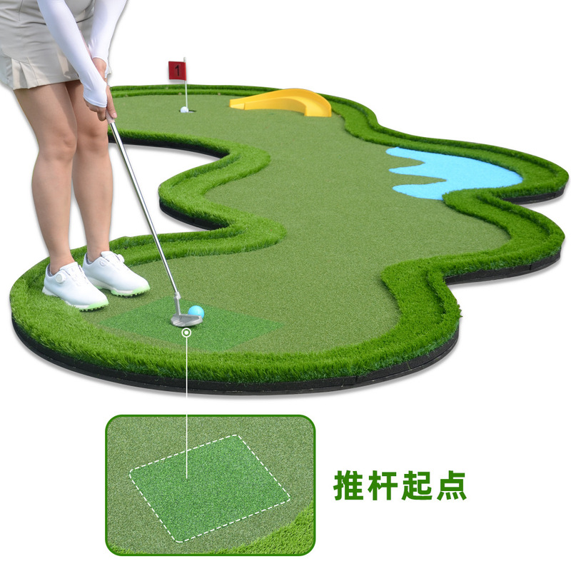 新品Golfミニ移動グリーンゴルフパット練習器人造グリーン室内ゴルフグリーン|undefined