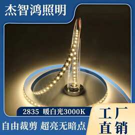 2835灯条5v12v24v一米120灯5mm8mm30-240灯暖白高亮裸板灯带批发