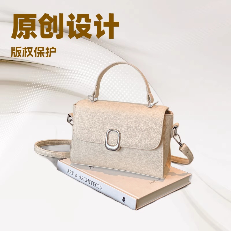 Bolso de mujer de diseño original de propiedad intelectual piratería debe ser investigado transfronterizo estampado litchi hombro bolso de mano mujer