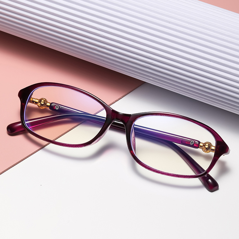 The new women's anti -blue light old flower mirror ultra -light…