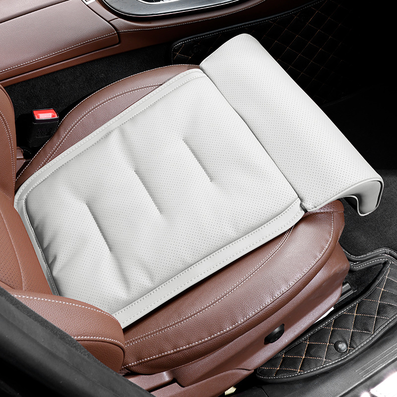 Extended Seat Four – Universal Seat cushion, seat cover - front-row-with-leg-rest-rice-white-1-piece