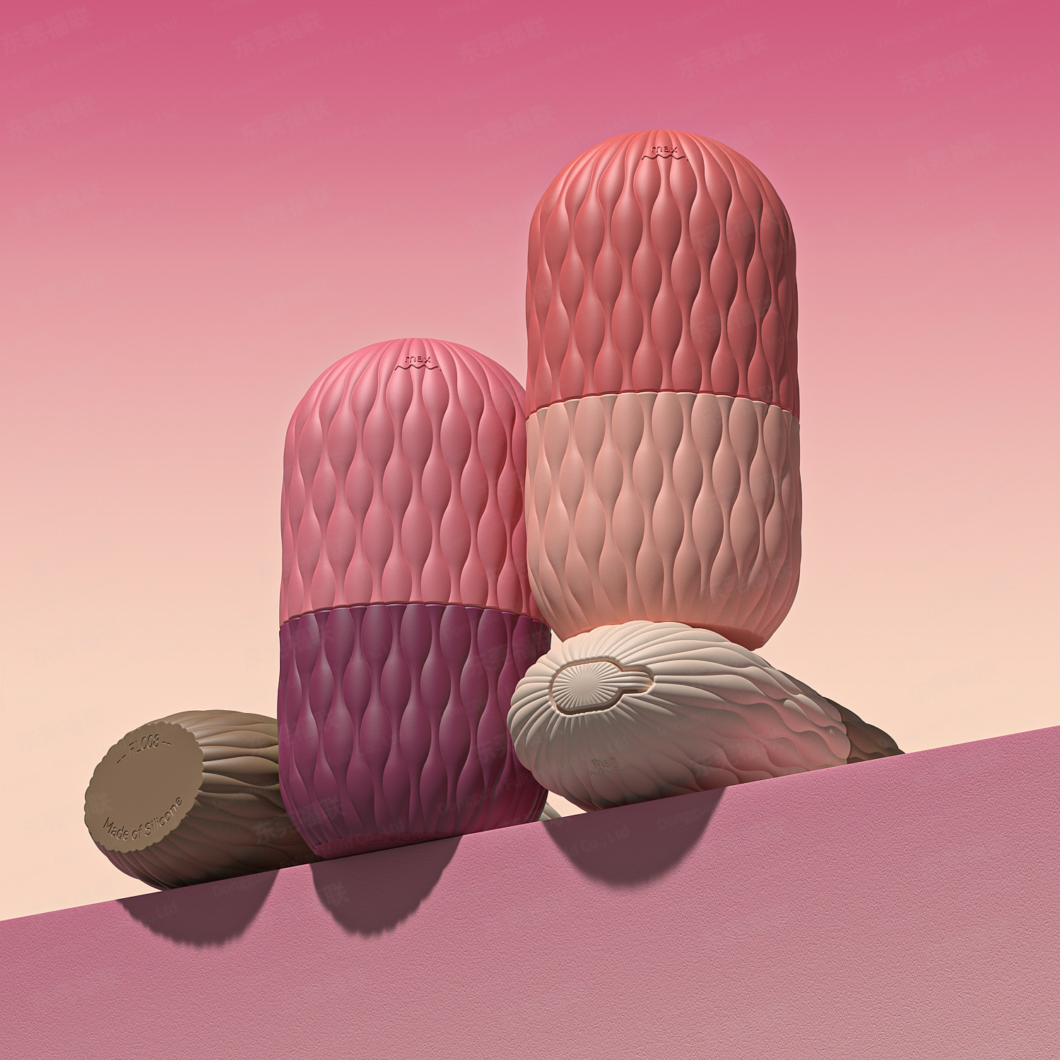 Nuevos productos transfronterizos paquetes de hielo facial grilla de silicona de grado alimenticio molde de hielo de masaje facial rodillo de hielo herramientas de hielo