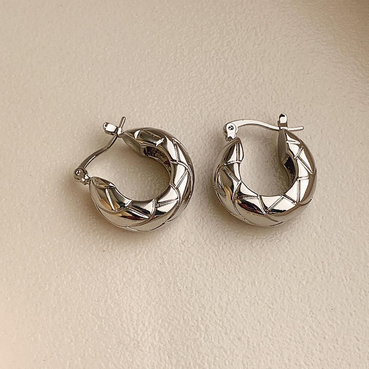 F2021A 실버 금속 귀 버클