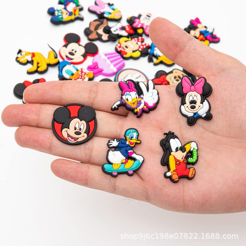 Mickey series 45 shoe flower accessories diy cross-border detachable hole shoes shoe flower shoes decorative accessories hand