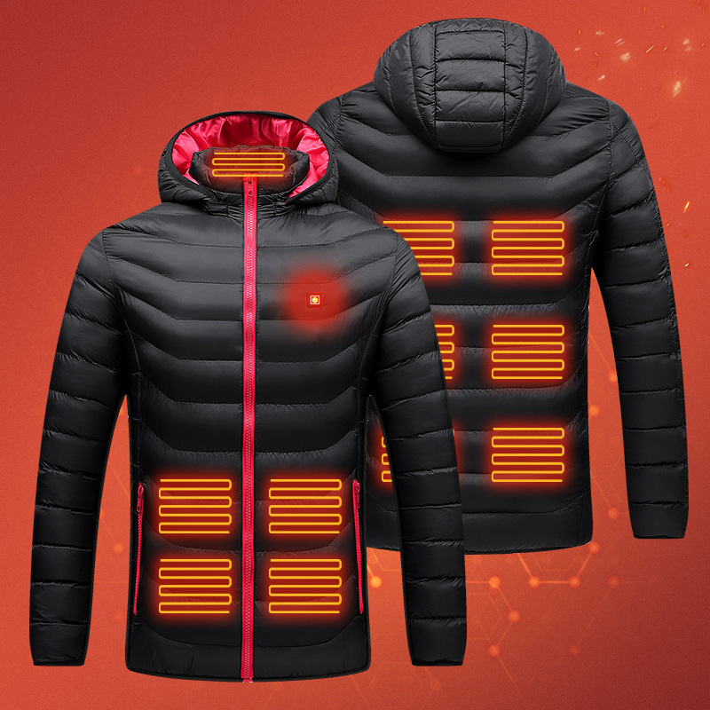 Smart Heating Cotton Clothes Women Electric Heating Jacket Casual Warm Jacket USB Zipper Decorative Down Cotton Jacket Manufacturers