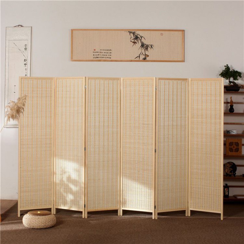 partition Screen curtain Chinese style fold Simplicity modern a living room Entrance move Folding screen hotel solid wood Independent