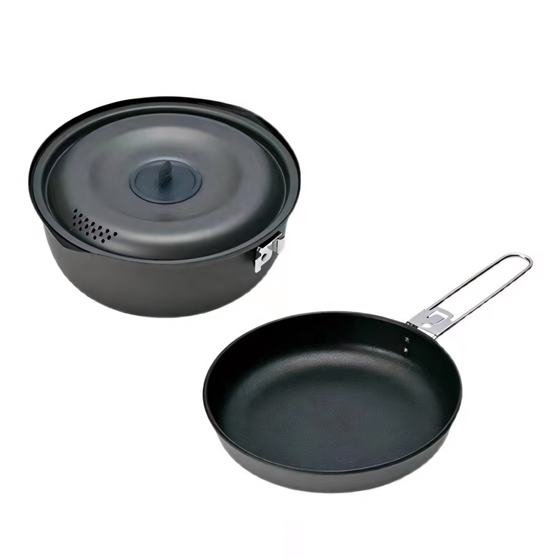 Outdoor Portable Camping Pot Set Xuefeng Camping Non-Stick Coated Frying Pan Cooking Pot Frying Pan Hiking Mountaineering Cookware