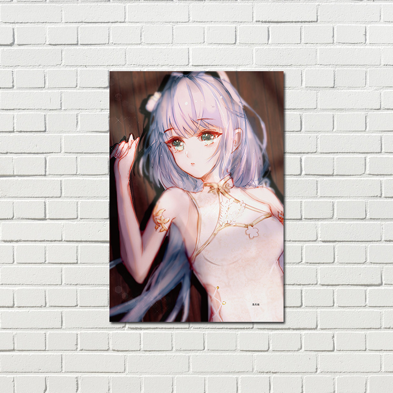 Luo Tianyi poster set of 8 high-definition copperplate paper, anime merchandise dorm wall sticker decoration, background wall