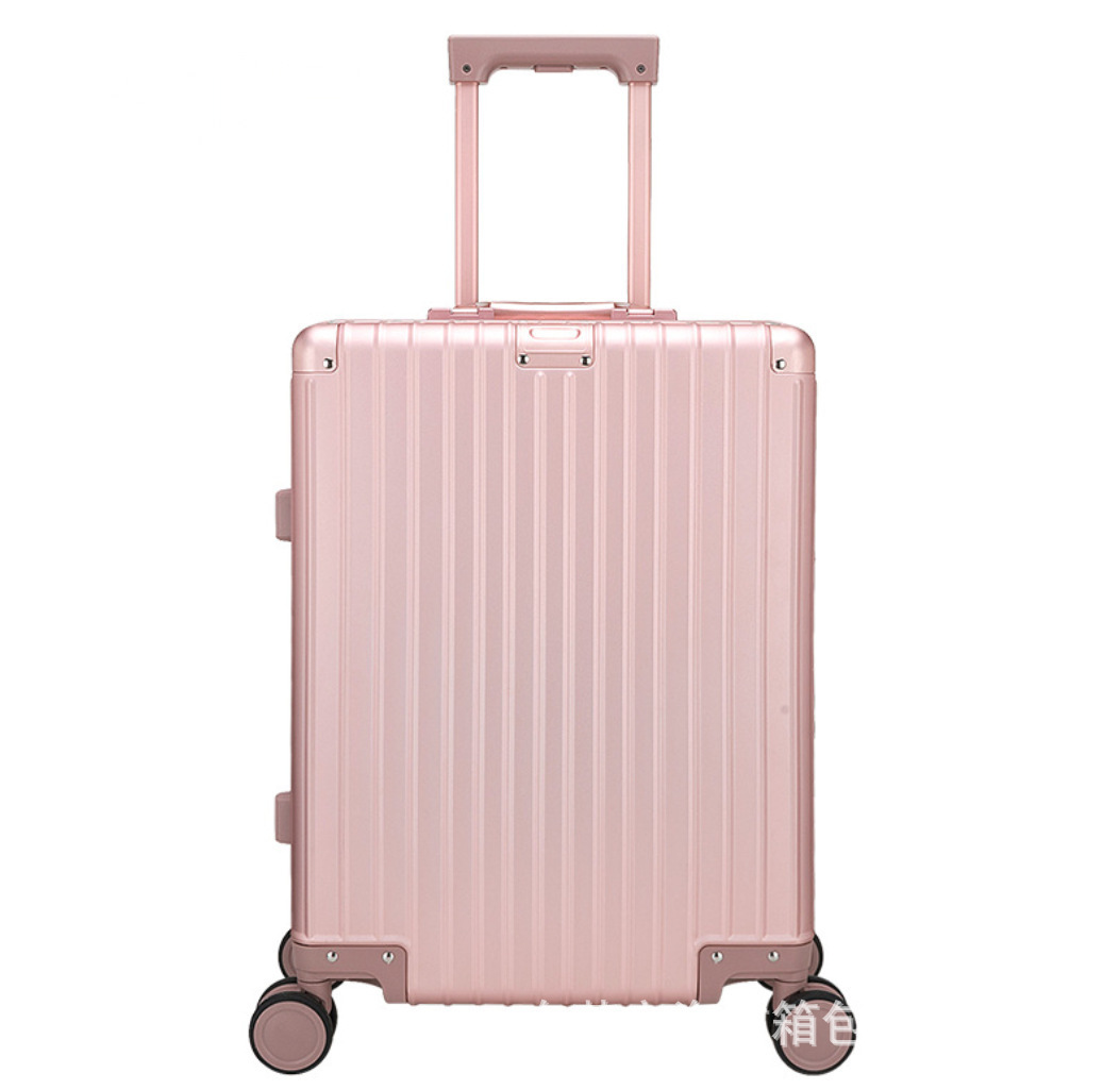 新款全铝合金行李箱箱包金属学生登机镁合金男女拉杆箱旅行箱