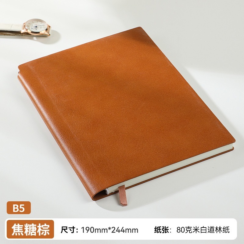 b5笔记本本子简约商务办公作会议记录记事本大号考研笔记本高颜值|undefined