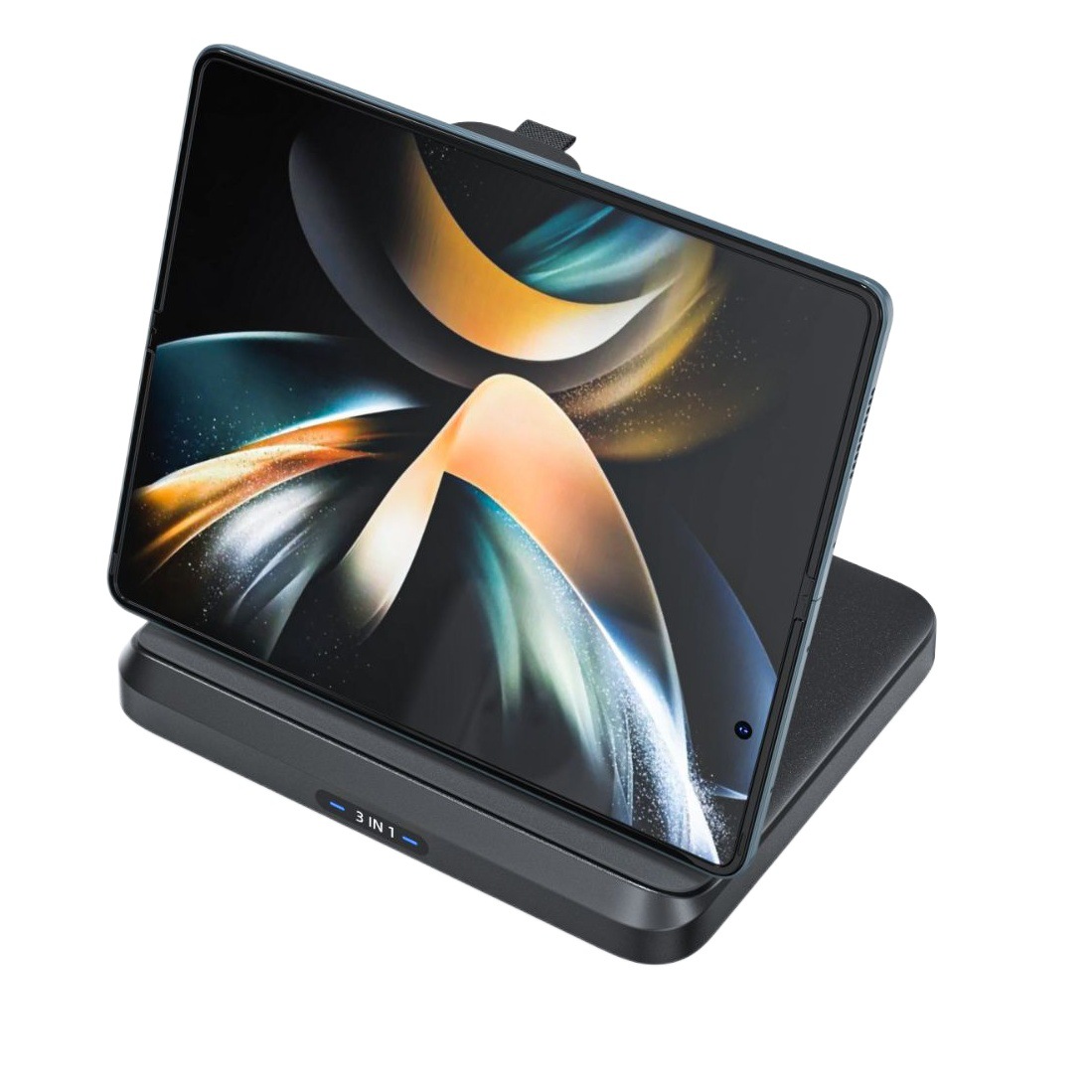 El nuevo cargador inalámbrico tres en uno W82S es adecuado para la carga inalámbrica de teléfonos móviles con pantalla plegable Xiaomi MIX y Samsung FOLD.