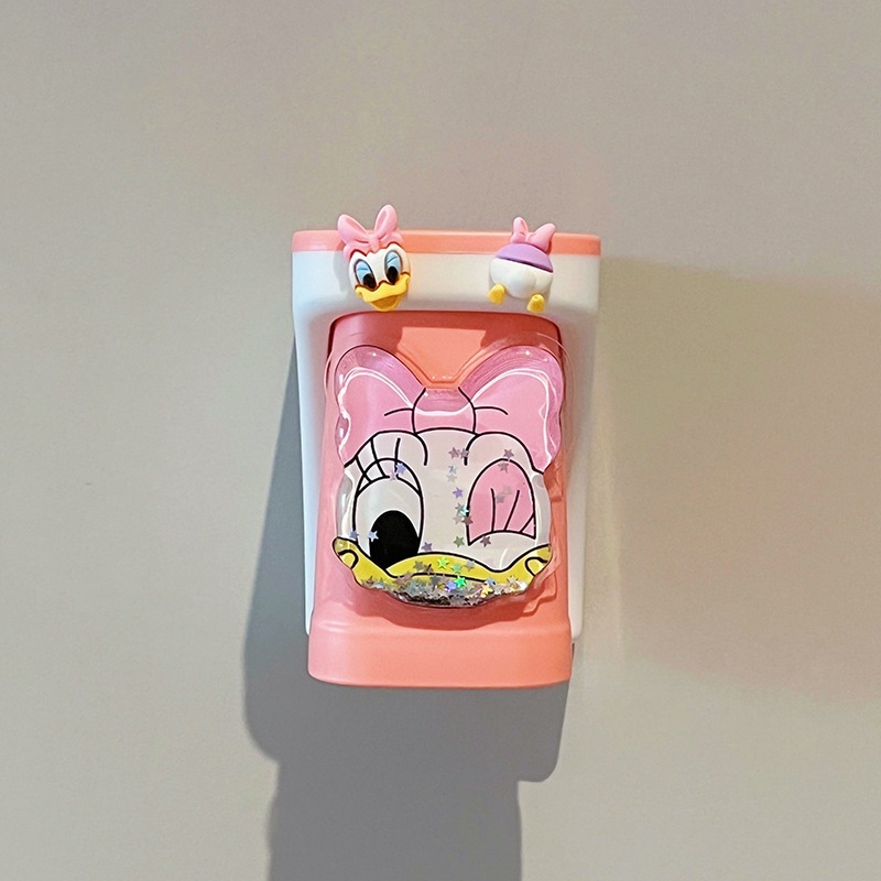 電動歯ブラシカップ艾莎スタンド穴なし壁掛け式子供トイレ歯コップ歯磨き粉棚アニメかわいい|undefined