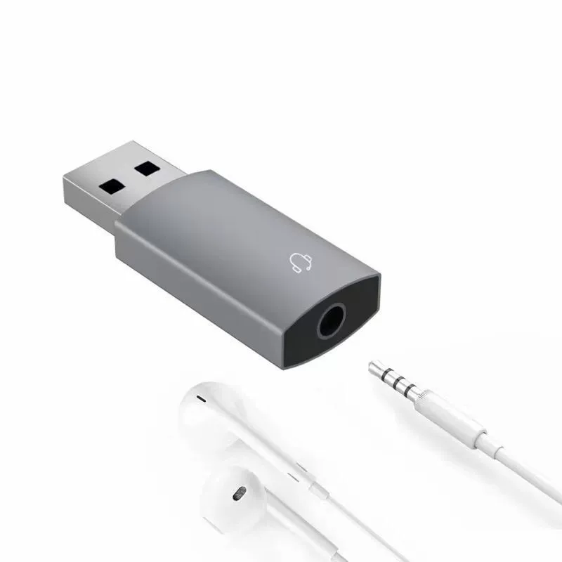 USB-адаптер внешнего звука, Micro-USB/USB‑A на 3,5 мм jack, plug-and-play