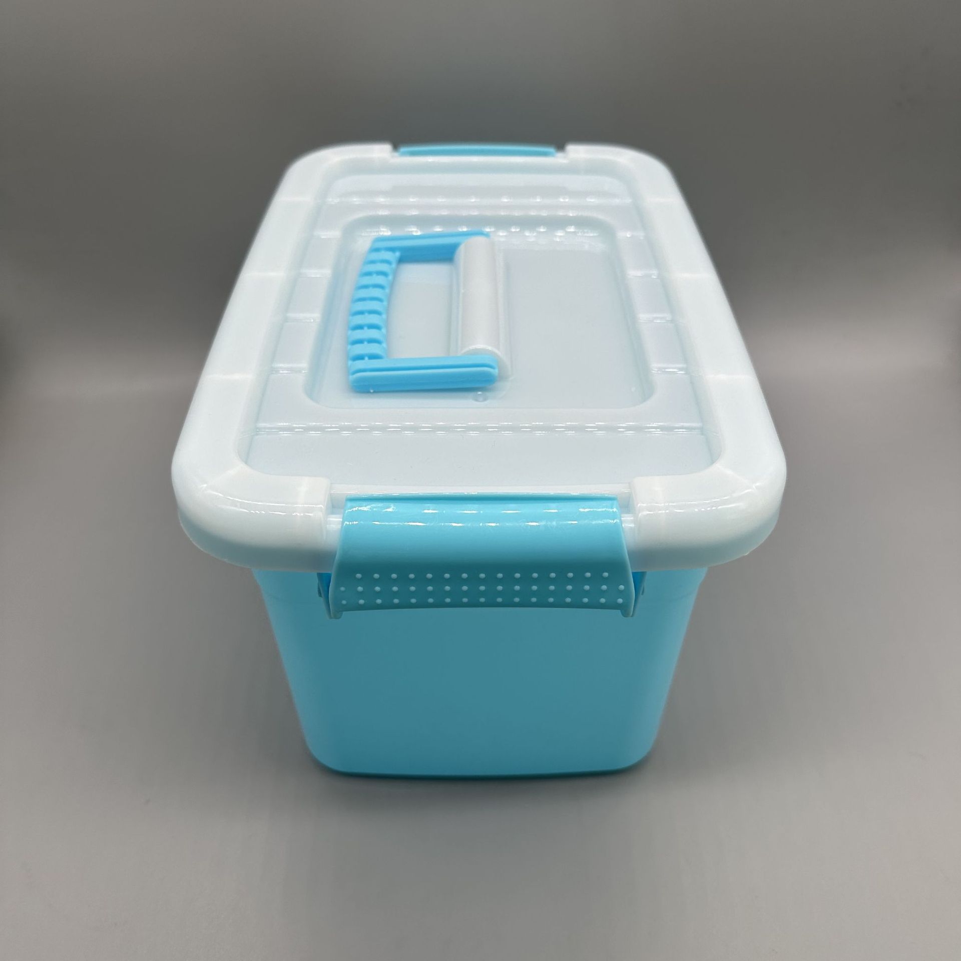 3kg azul y blanco cubierta de cinturón de mano grande y mediano pequeño engrosado caja de almacenamiento de alimentos caja de acabado caja de juguetes para automóviles image 2