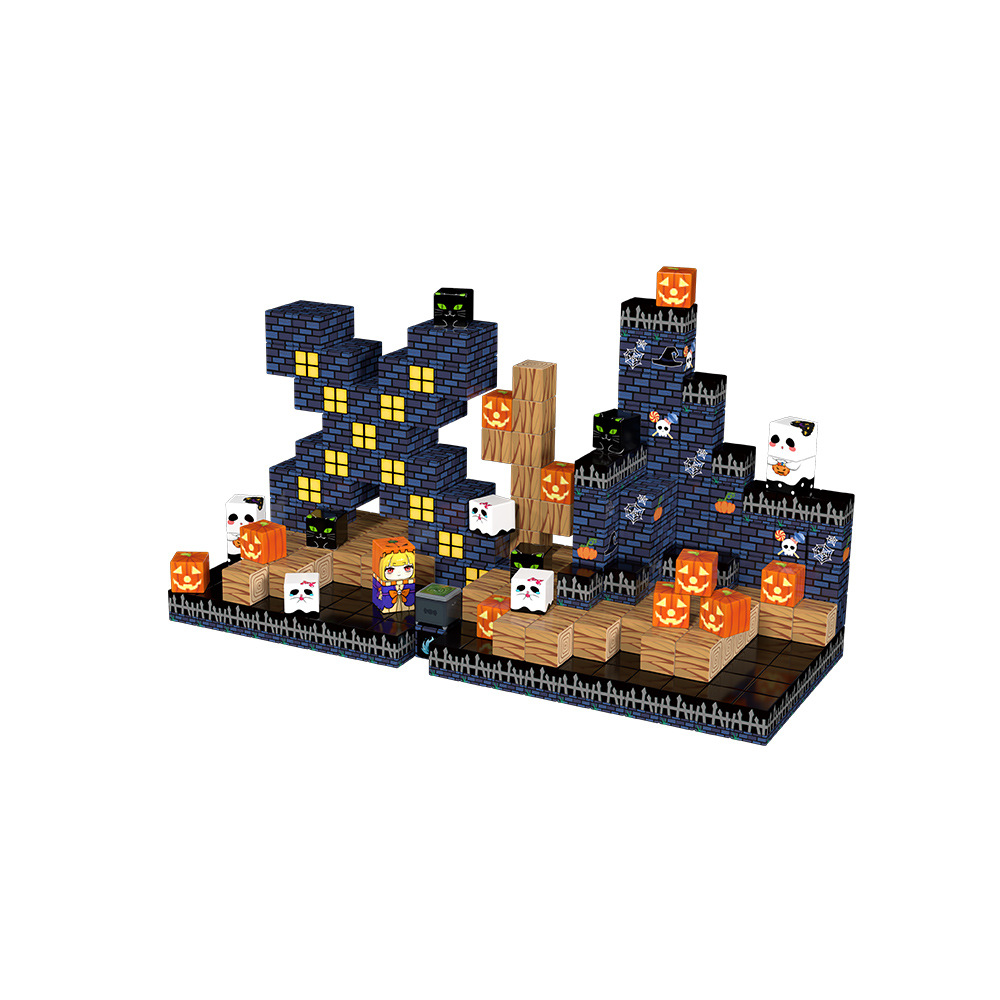 Personalizado al por mayor My Magnetic World Cube Lighting Puzzle Imán Bloque de construcción Juego de bloques magnéticos fuertes de 20mm