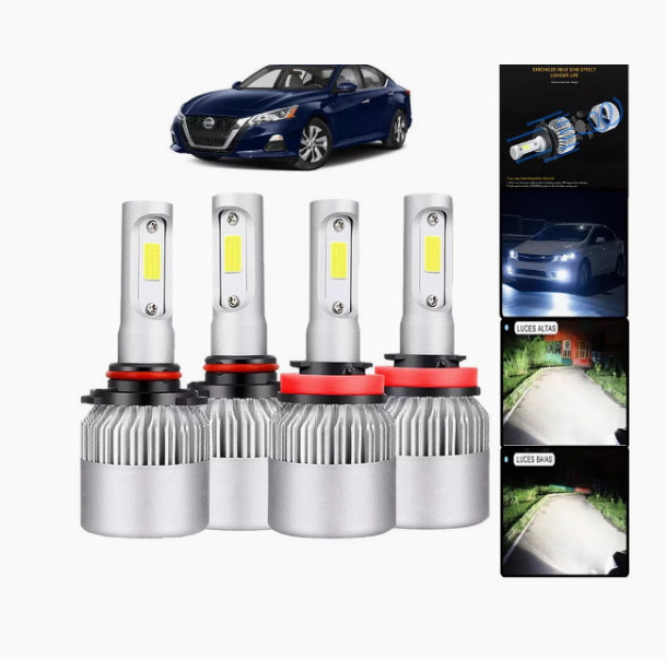 Tcyato Cross-Border Hot-Selling Led Headlight Set, Front Headlights, Fog Lights, High and Low Beam Modified Headlights