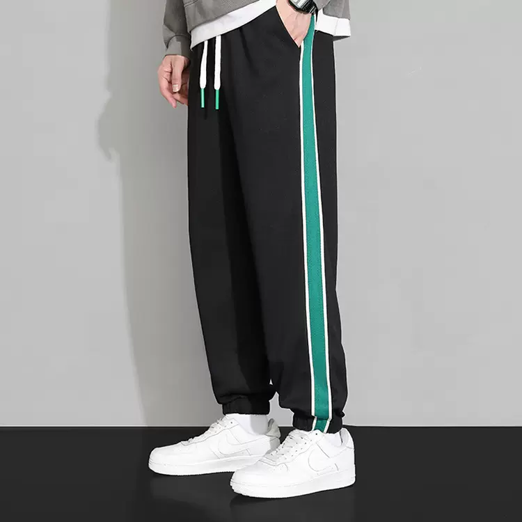 运动裤男宽松大码休闲卫裤薄款青少年初中高中生长裤子男生夏季款