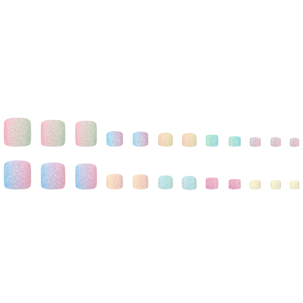 Chicas calientes, brillo arcoíris, uñas, polvo azul simple, cielo estrellado, impresión de color, uñas, uñas de venta caliente en Europa y América