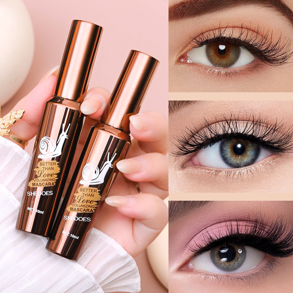 SHEDOES Hover Snail Cross-Border Mascara Dense Curly Long Lasting Styling Alarge and Engrossed Eyelashes Waterproof