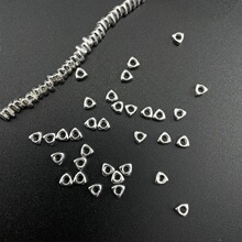 合金电镀三角形碎银子隔片隔珠散珠 手工diy手链项链串珠饰品配件