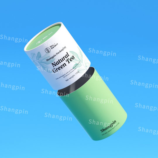 Color printing round Universal Kraft paper tube flower tea cover food lotus root starch paper packaging jar