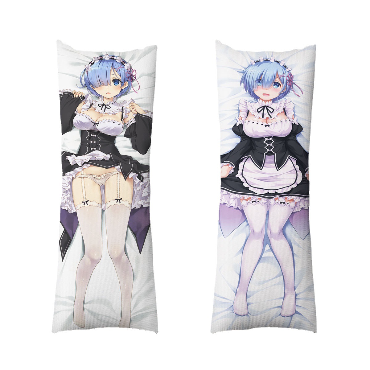Housse de Coussin Corporel Re:Zero Rem Ram - Housse de Coussin Longue pour E-commerce