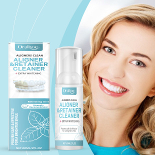 Oralhoe Braces Cleaning Mousse Teeth Oral Freshening Braces Gentle Cleansing Foaming Agent