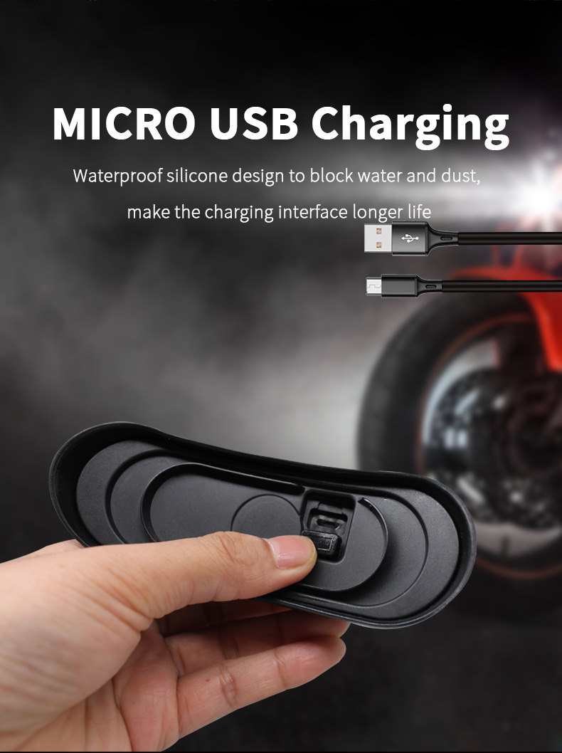 Motorcycle Helmet Warning Light Helmet Light Bicycle Night Running Tail Light Riding Flash Rechargeable Magnetic LED Light