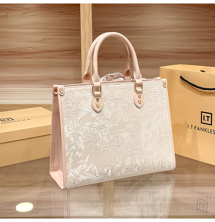 Túi tote da nữ đi làm dung tích lớn xách tay đeo vai — khác chi tiết 12