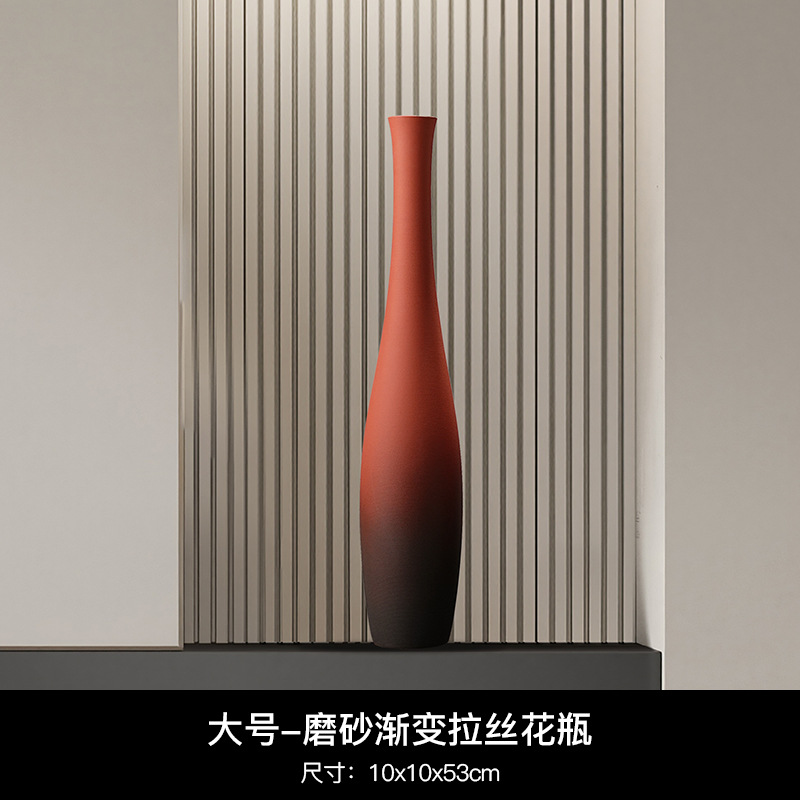 Beihanmei Jingdezhen jarrón de cerámica cepillado hecho a mano retro wabi-ji sala de estar del hogar decoración de Morandi