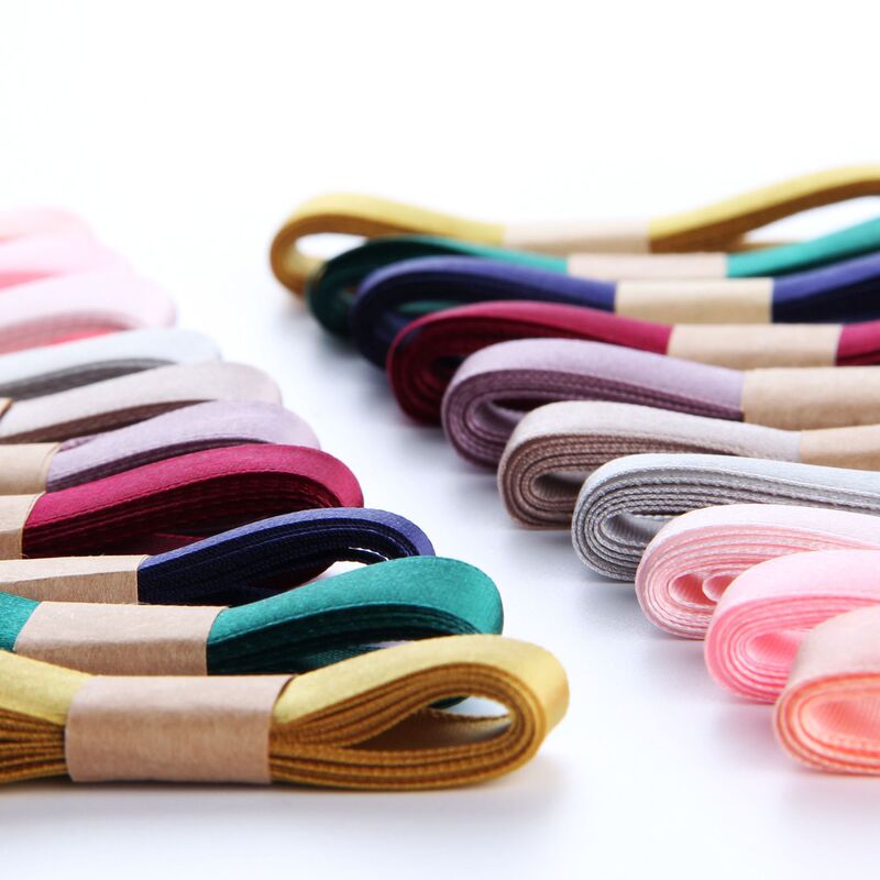 Korea 1.5cm Double-sided Ribbon Ribbon Gift Box Packaging Ribbon Gift Packaging Cake Cable Tie Satin Belt