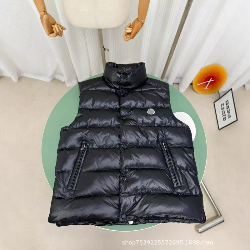 High-End Tib94 Style Moncler Maya Stand Collar Small Logo down Jacket Vest Unisex Warm Winter Coat Vest