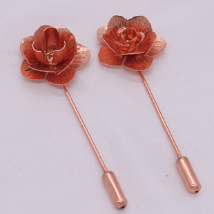 Metal Flower DIY Multi-layer Assembly Rose Flower Corsage Pin Flower Collar Pin Its Balance