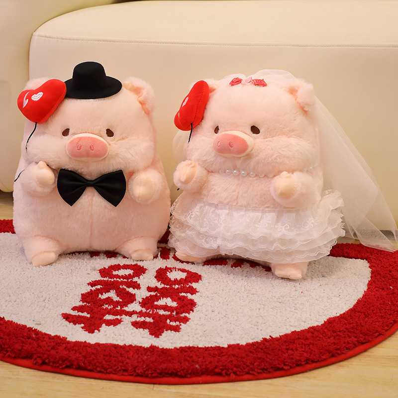 結婚式のベッド人形ペア中国の結婚式の人形クマ枕結婚式の部屋の装飾用品卸売|undefined
