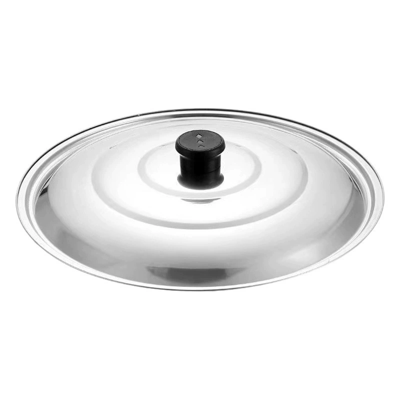 Крышка для кастрюли из нержавеющей стали, круглая, универсальная, для мисок, для жарки, для маленьких и больших кастрюль, для домашнего использования.