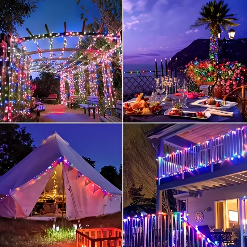 LED Sternenhimmel V Hängeleuchte mit magischer Bohne, dreifarbig dimmbar, RGB-Lichter, Niederspannungs-Lichtquelle, warmweiße Atmosphärenleuchte, Kupferdraht-Lampe