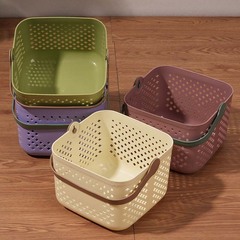 プラスチック製の手提げかご家庭用の入浴かごを厚くして収納かごの洗面用品を収納するバスケットのプレゼントは印字できる