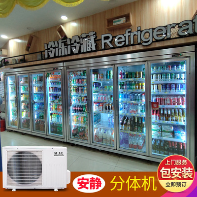 Display cabinet Cold storage fruit Fresh cabinet vertical supermarket Fission Air conditioning formula Freezer Beverage Cooler