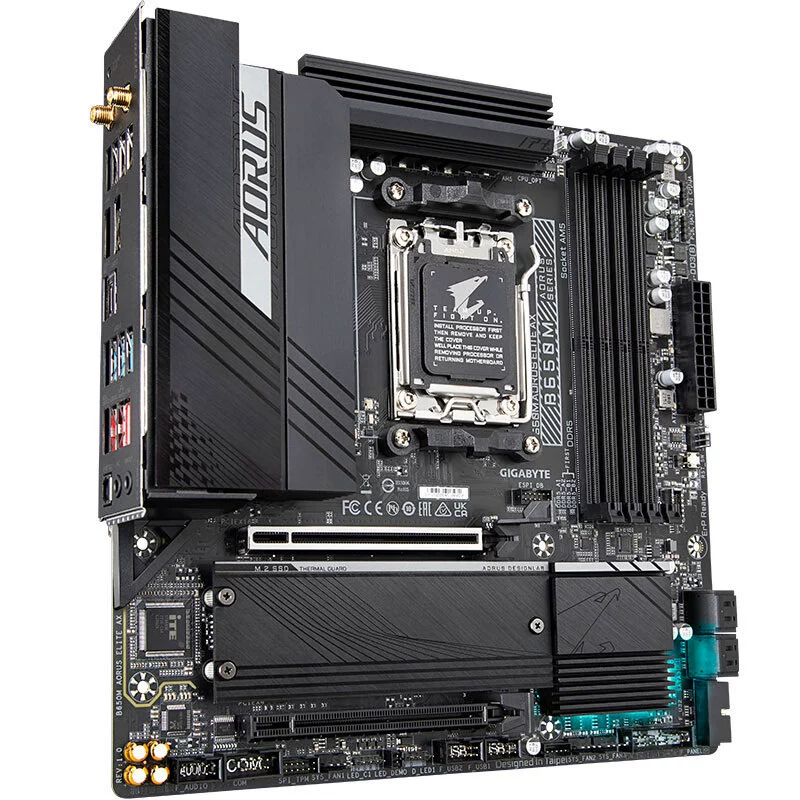 Материнская плата (Gigabyte) B650M AORUS ELITE AX, сокет AM5, совместима с 7600X/7700X