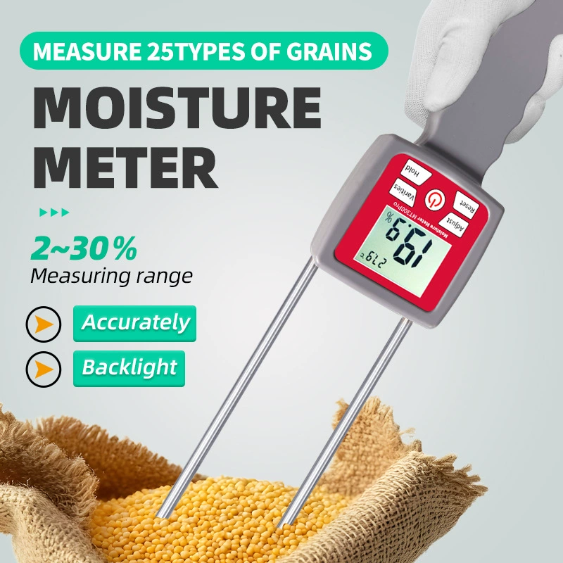 Измеритель влажности для кофейных зерен, какао-бобов, риса, соевых бобов, семян льна, детектор содержания влаги
