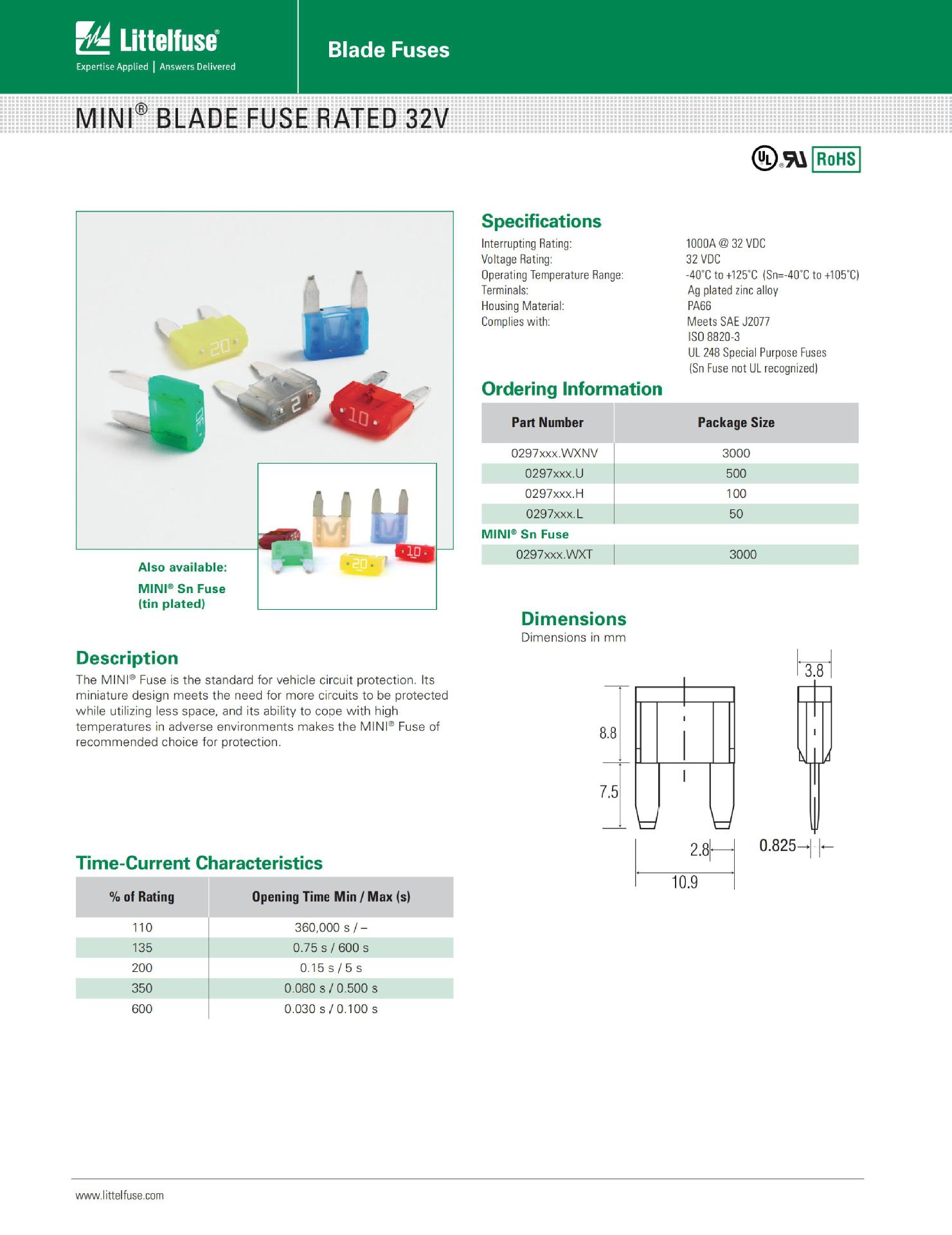 Littelfuse力特MINI插片0297005.WXNV|原装现货力特297保险丝5A-阿里巴巴