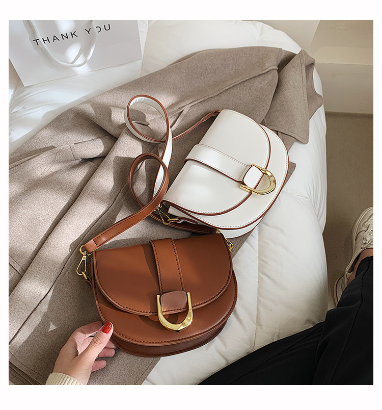 Sac de niche pour femme, nouvelle texture tendance d'automne et d'hiver, sac de selle à main, sac à bandoulière simple, sac à aisselle_voghion.com