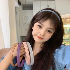 Blackpink Jisoo Jisoo Same Style Leather Headband Women Versatile Simple Hair Clip Gold Jennie Jennie Headband