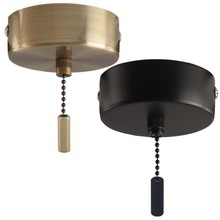 亚马逊跨境电商吸顶天花拉线开关  复古青古黑色拉绳开关家用