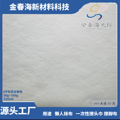 Pp木材パルプ不織布 (怠け者の雑巾、使い捨ての頭巾の原料を拭き、ネットにして均一で、柔らかい)