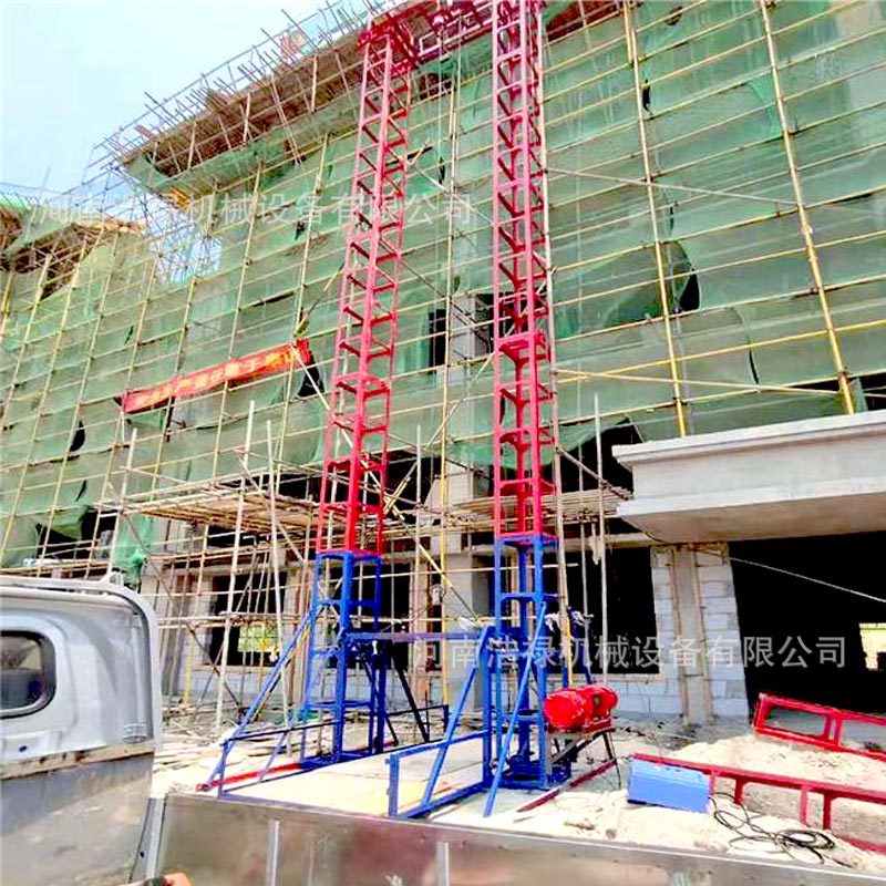 建筑垂直提升装置厂家 高空吊兰施工作业龙门架 施工固定式升降机